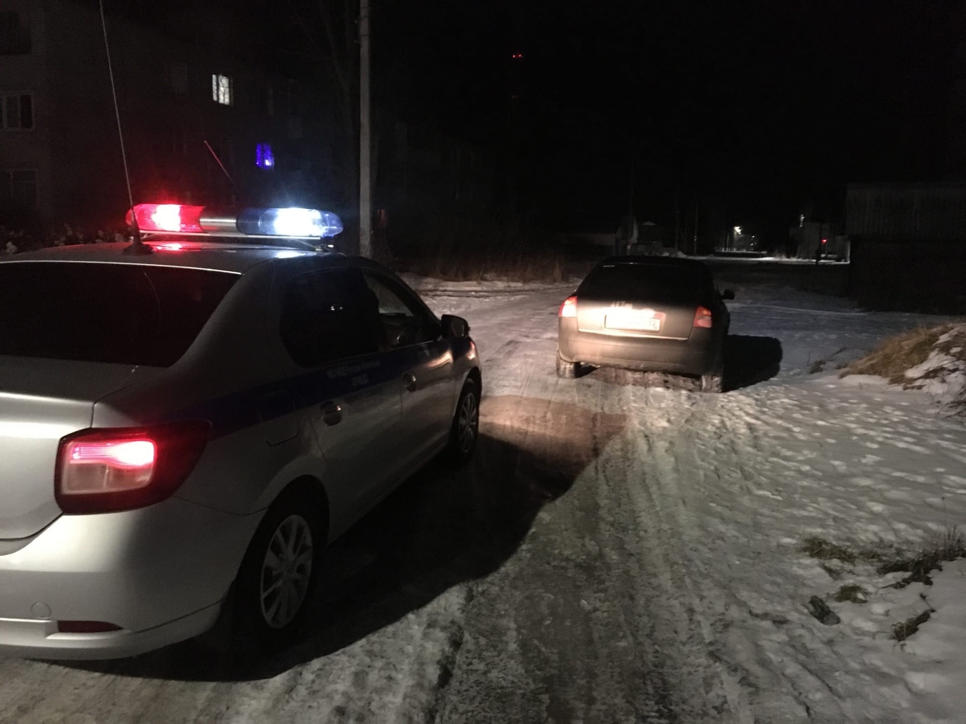 В Унече поймали пьяного 34-летнего водителя Audi