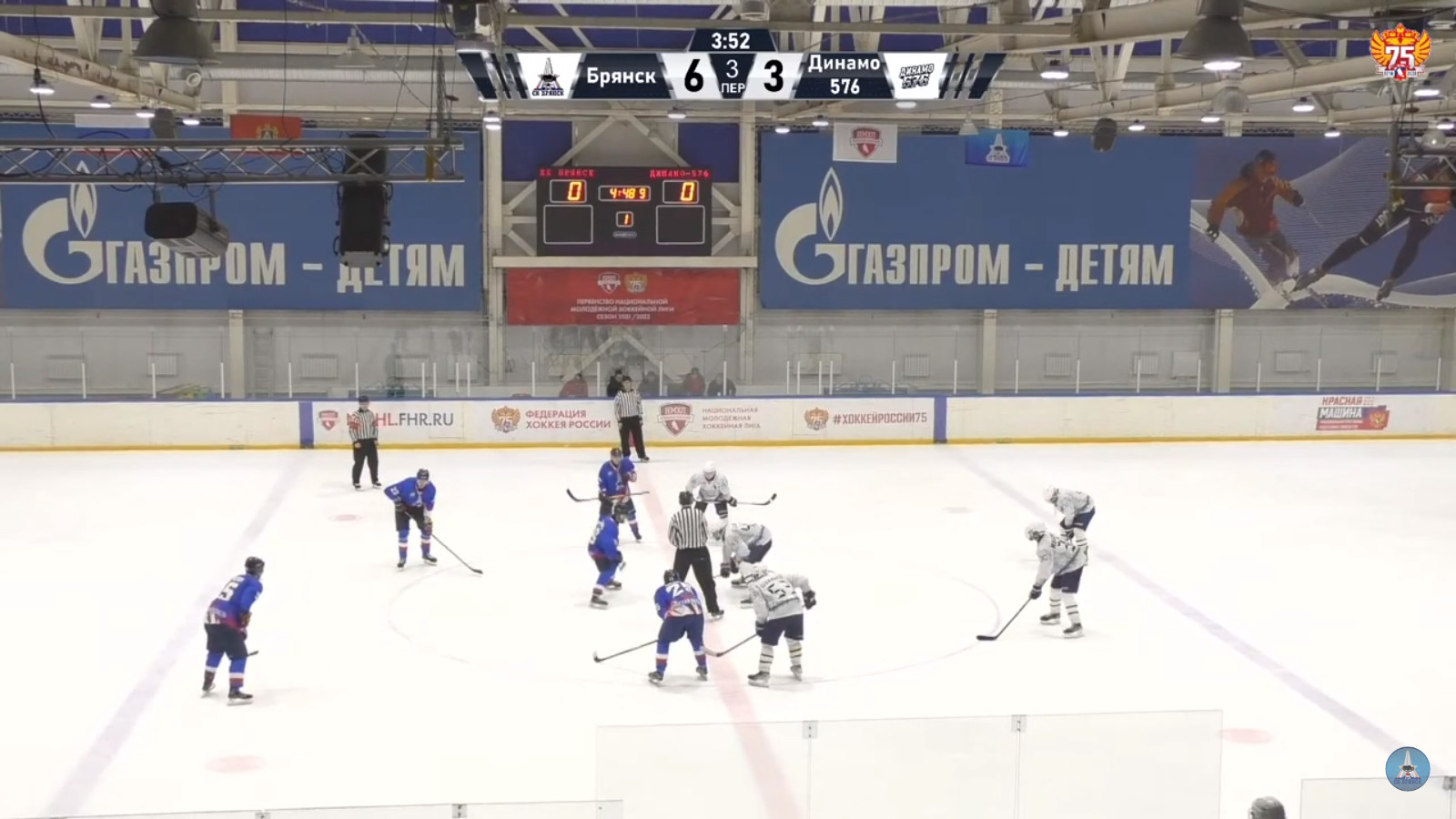 Брянские хоккеисты обыграли питерское «Динамо-576»