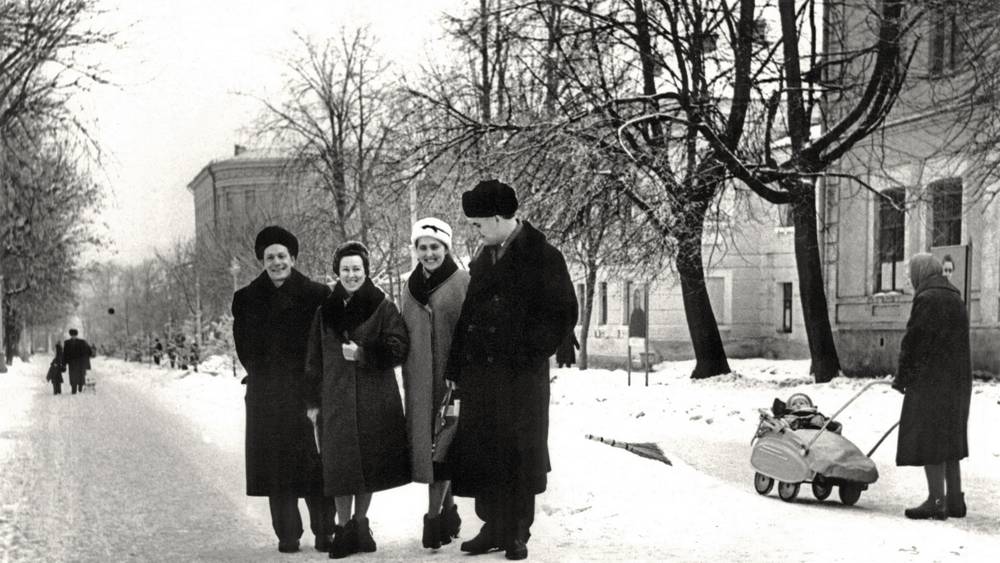 Опубликовано фото зимнего брянского бульвара Гагарина 1962 года