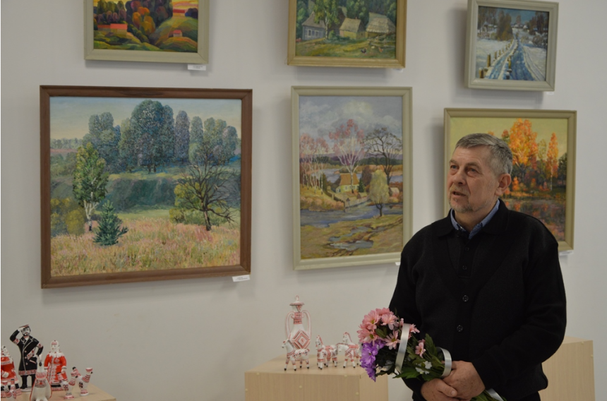 В Брянске открылась выставка Николая Яшутина «Родные просторы»