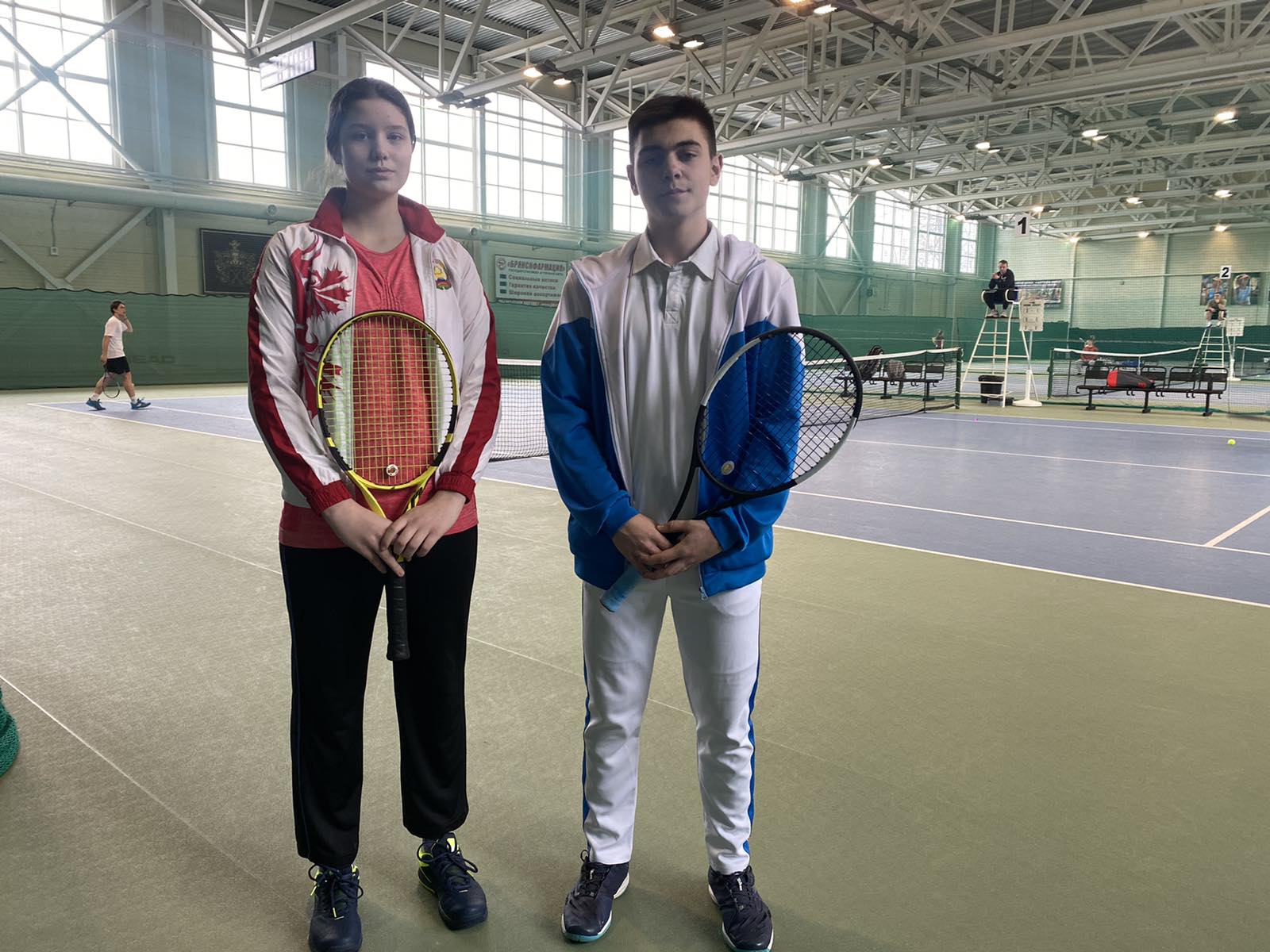 В Брянске проходит матчевая встреча брянских и гомельских теннисистов