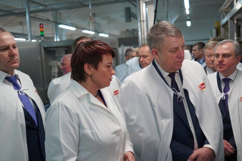 Губернатор Брянской области посетил гомельскую кондитерскую фабрику «Спартак»