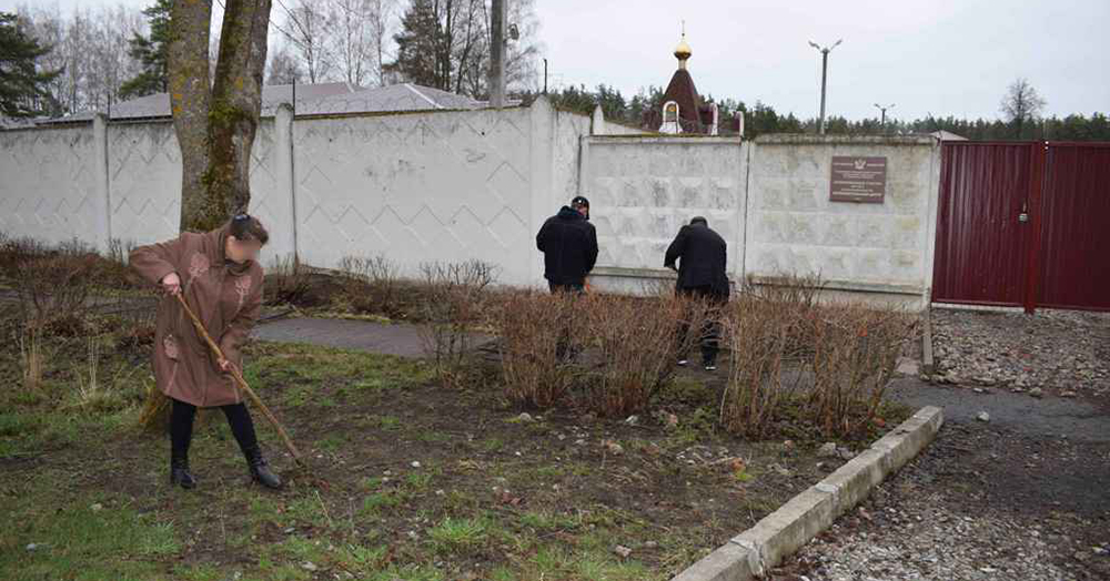 В Брянской области осуждённые навели порядок на терриории исправительного центра