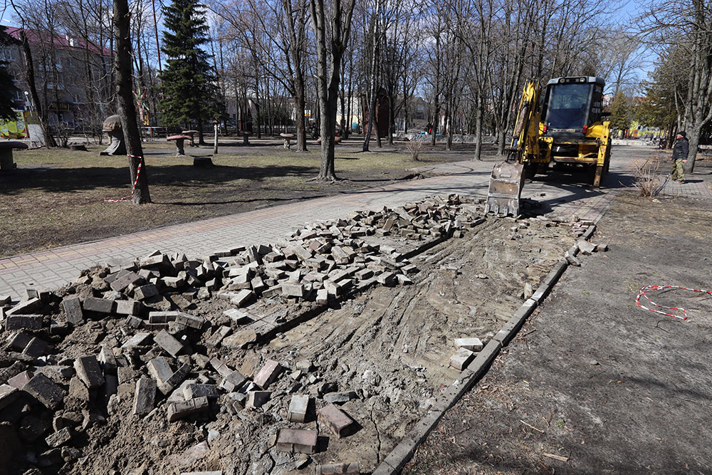 В Брянске началась масштабная реконструкция парка «Юность»