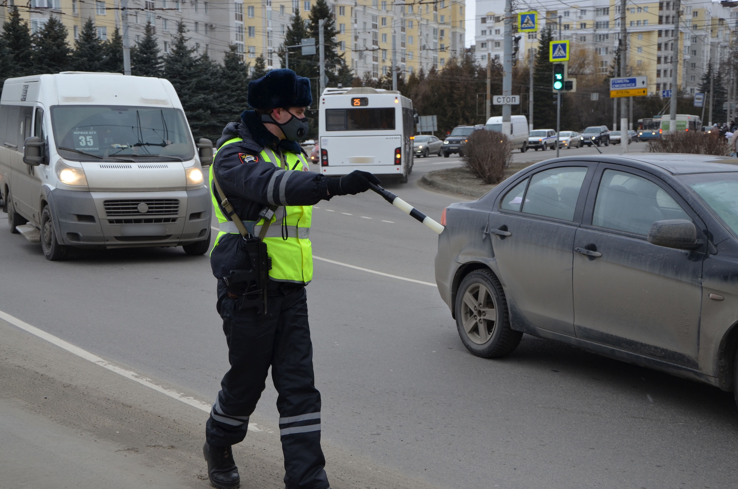 В Брянской области за неделю пьяными поймали 75 водителей и 25 пешеходов