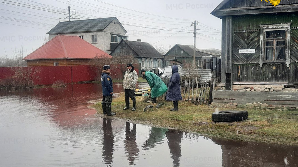 Из-за паводка в Брянске затопило 3 жилых дома