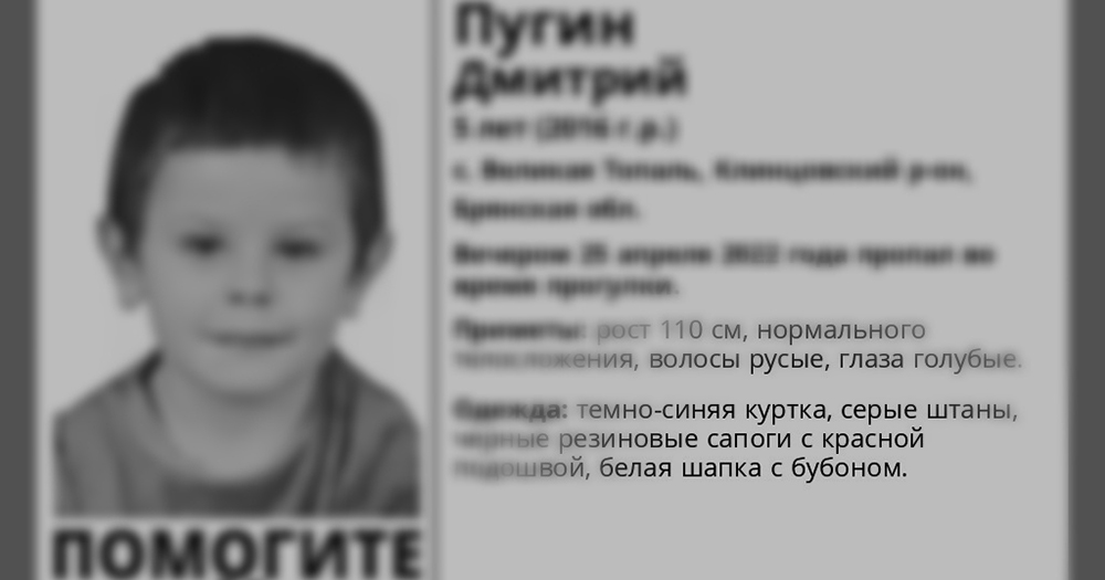 Тело пятилетнего мальчика в Клинцовском районе нашли в водопроводном колодце