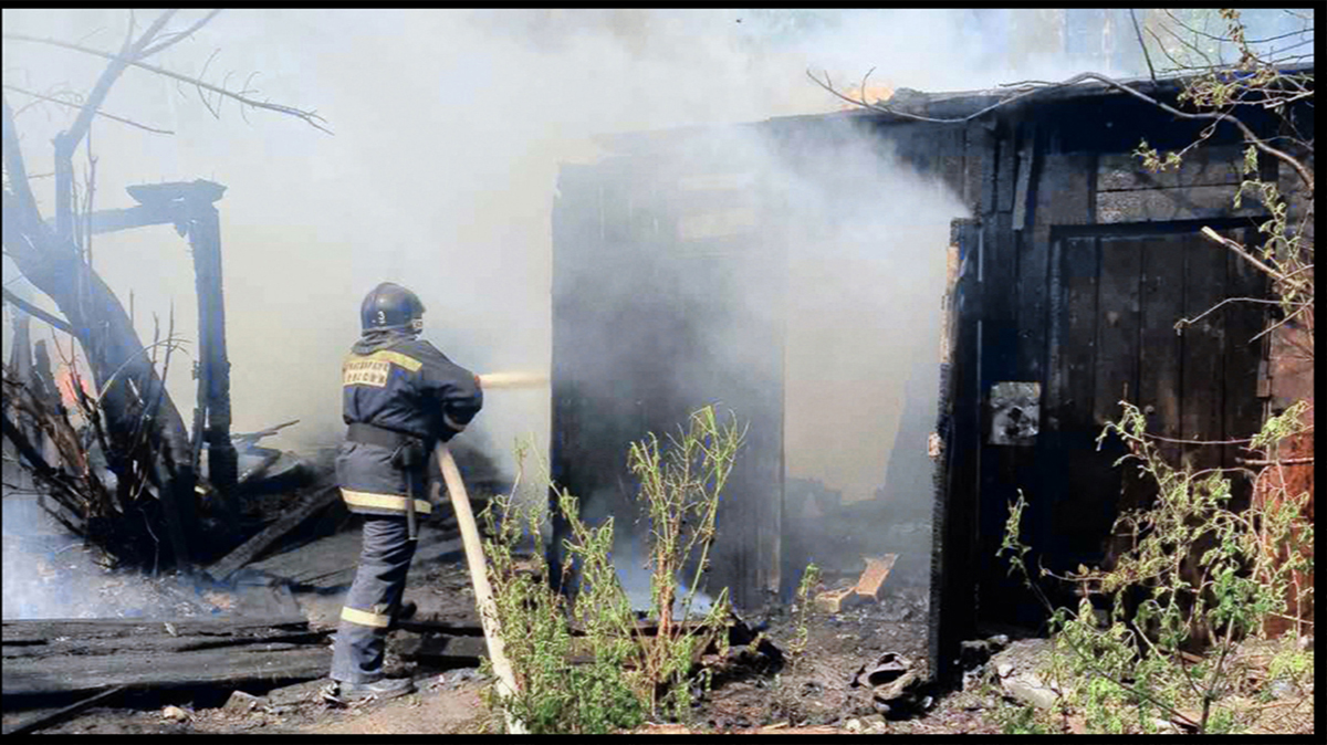 В Фокинском районе Брянска произошёл пожар