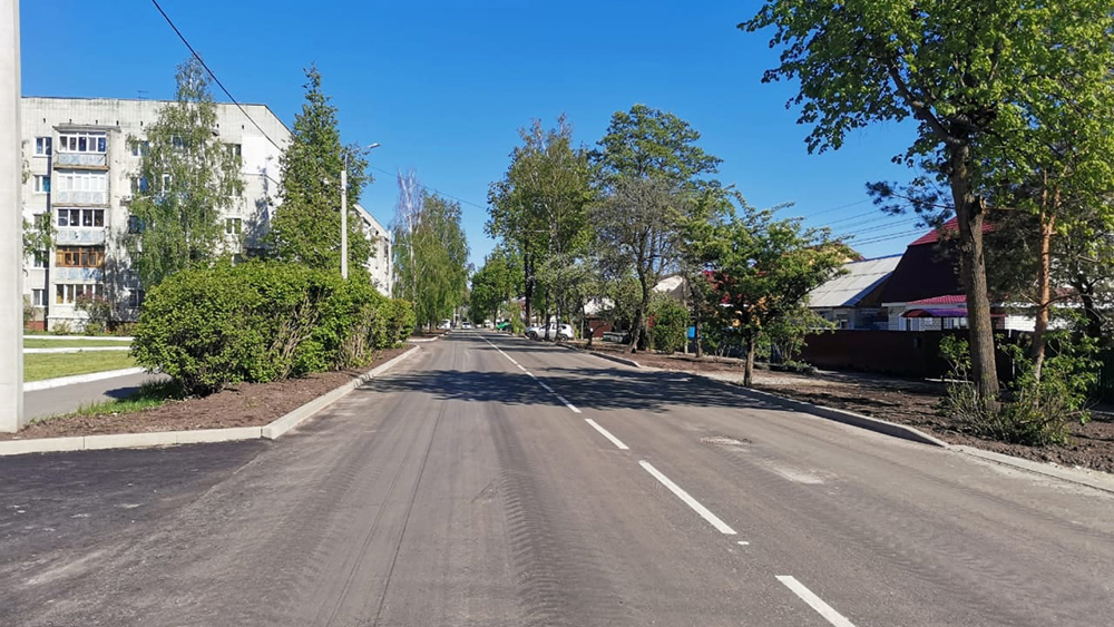 Ремонт дороги по улице Мира в Брянске почти завершён