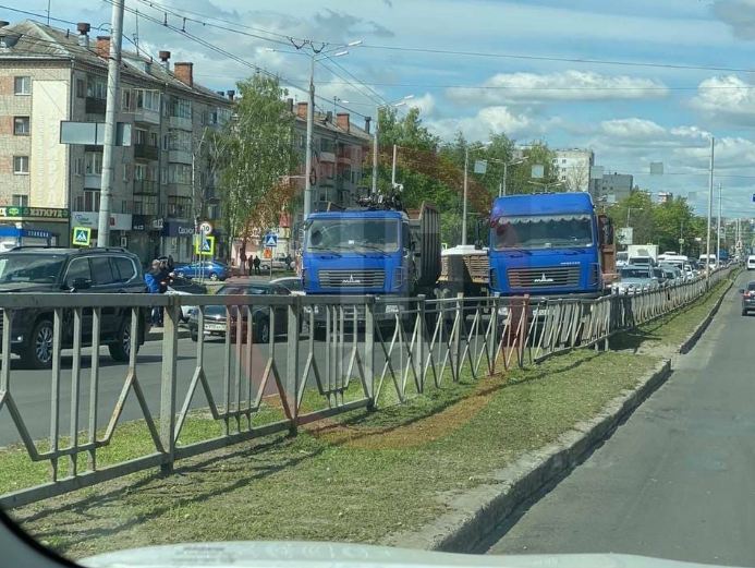 В Брянске из-за ДТП на проспекте Московском образовалась пробка