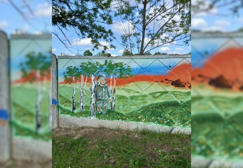 Граффити-портрет легендарного мальчика Алеши появился в Брянске