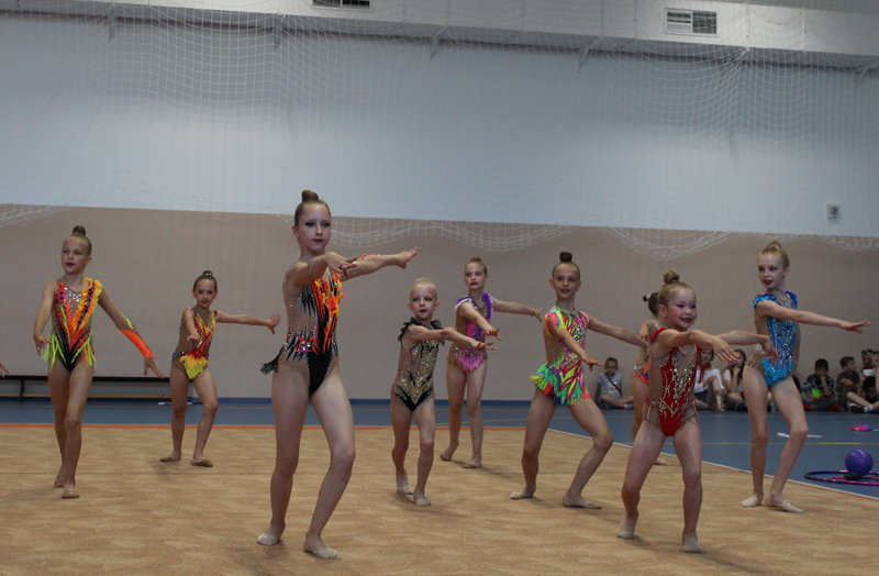 В Жуковке в новом спортцентре «Десна» выступили художественные гимнастки
