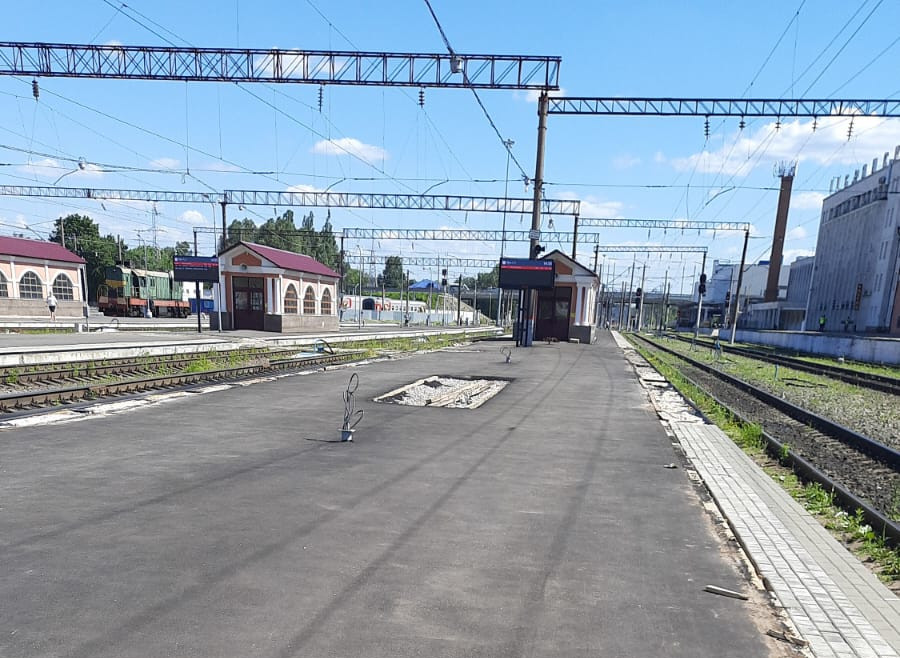 На вокзале Брянск-Орловский начался ремонт еще одной платформы