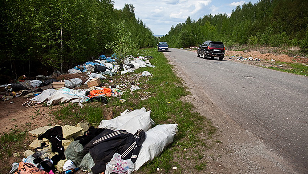 За мусор брянских водителей планируют штрафовать на 15000 рублей