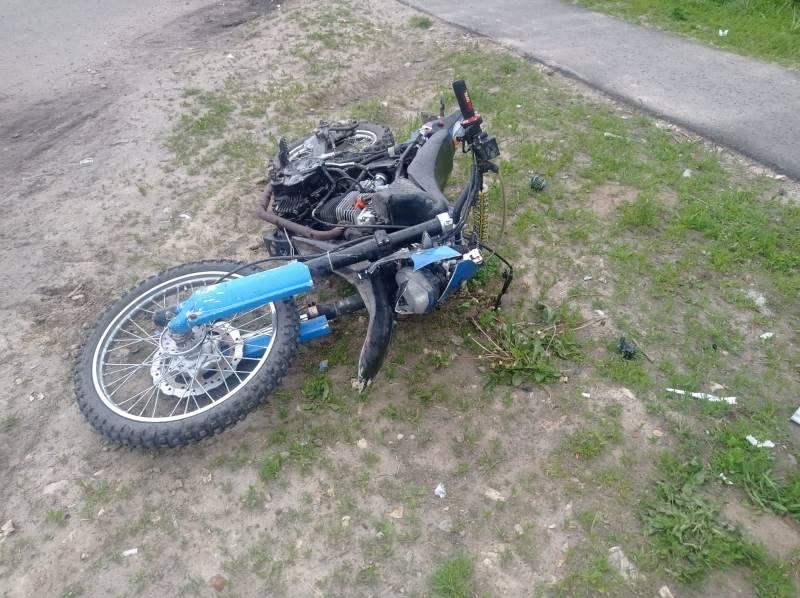 В Комаричах 13-летний подросток на отцовском мотоцикле попал в ДТП