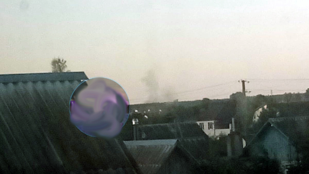 Появилось видео дыма и серии взрывов в посёлке Климово