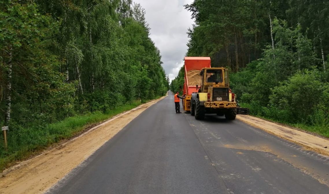 На 100% готово покрытие на дороге Трубчевск-Погар в Брянской области