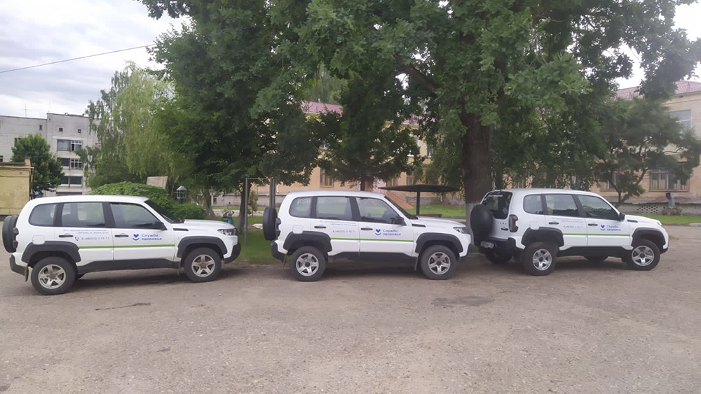 В Дятьковской больнице проявились три новых автомобиля