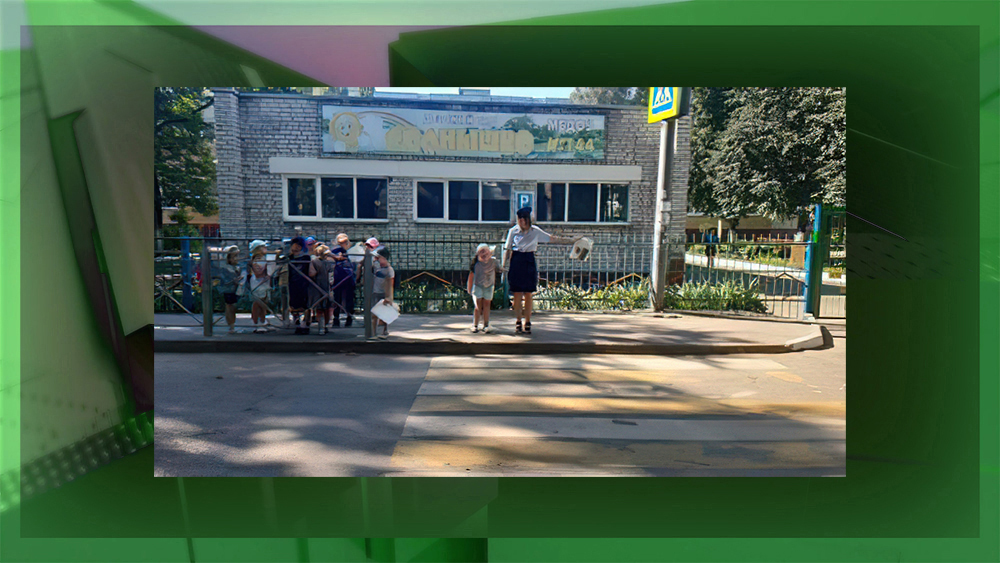 В Брянске сотрудники ГИБДД провели курс дорожной грамотности в детском саде «Солнышко»