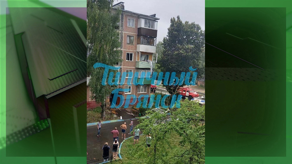 При взрыве в многоквартирном доме в Володарском районе Брянска пострадал мужчина