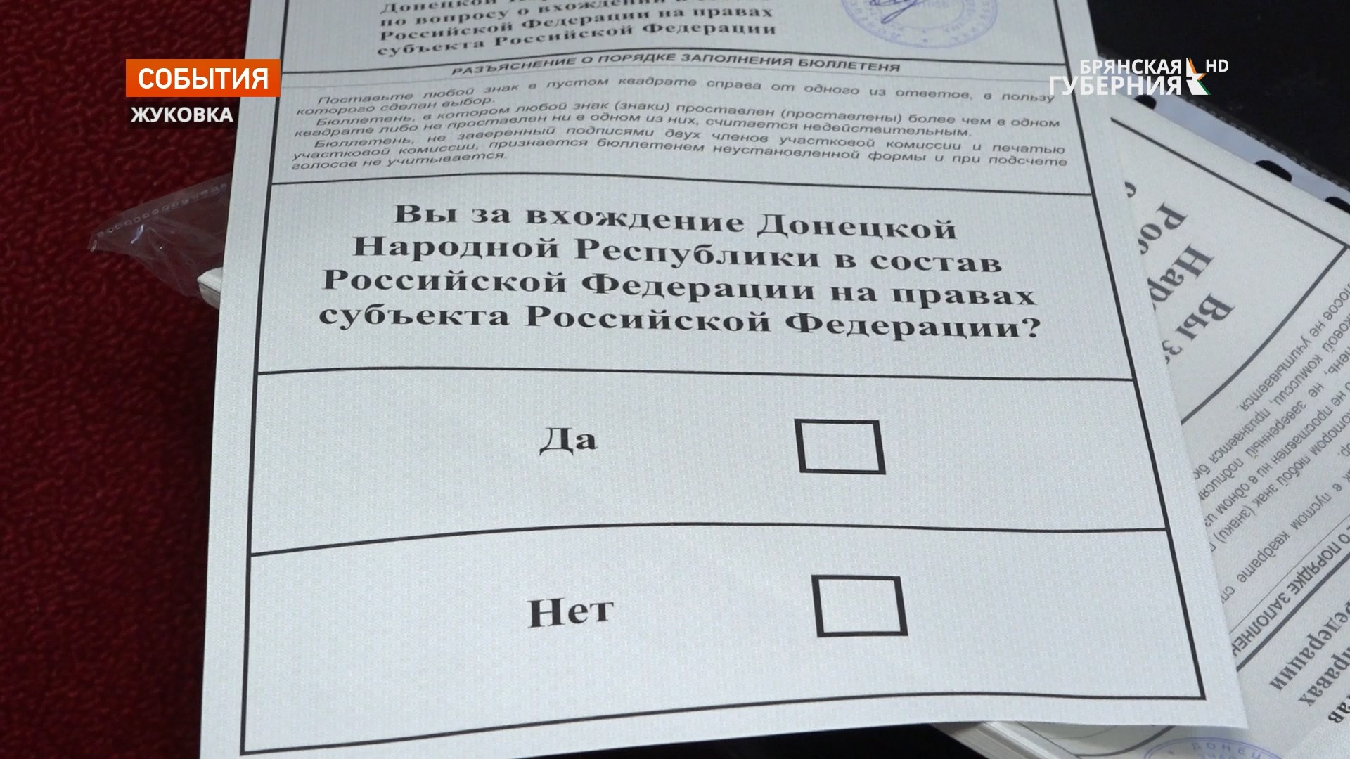 В Жуковке, Сельцо и Новозыбкове проходят референдумы о самоопределении республик Донбасса