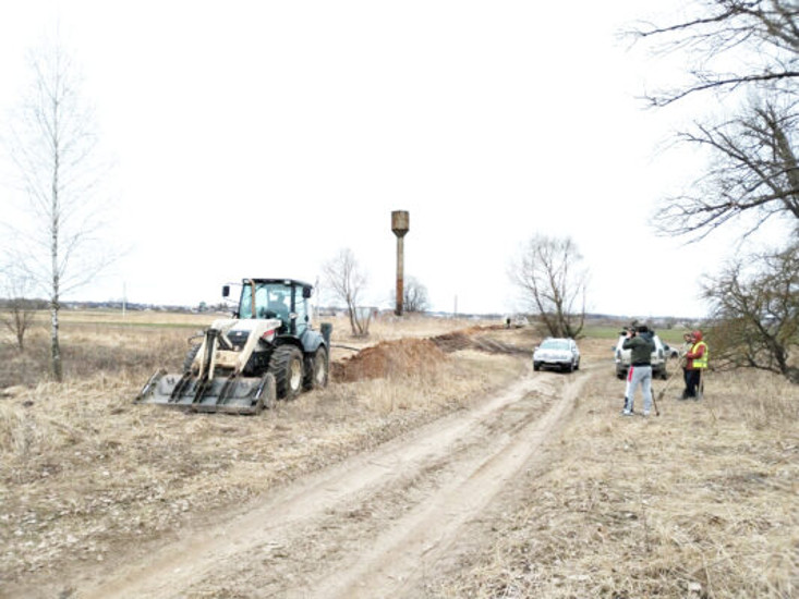 В Трубчевском районе Брянщины возобновили работы по прокладке водопроводов