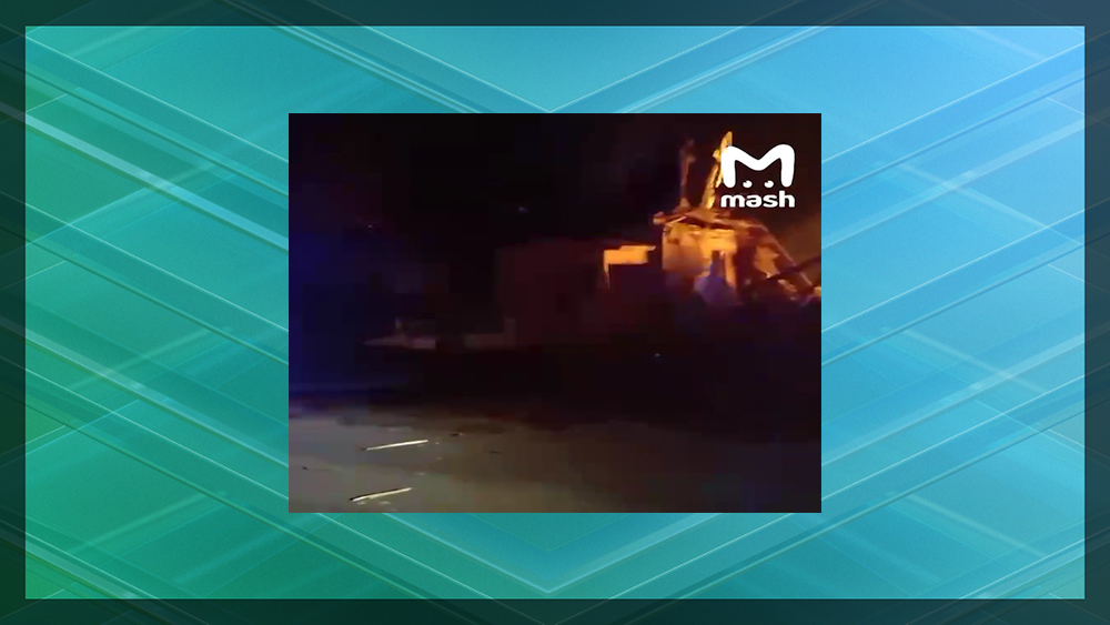 Опубликована видеозапись последствий ночного обстрела брянской Суземки
