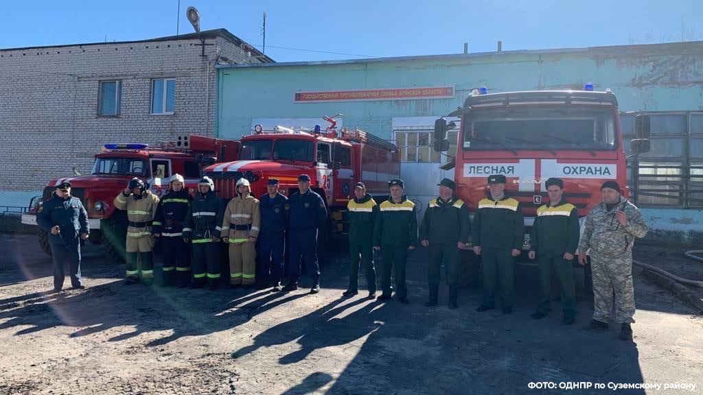 Пожарные службы Суземского района провели совместные учения