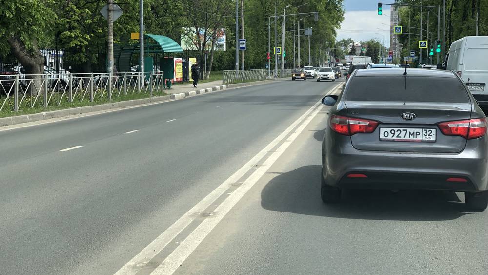 В Брянске срезали вместе с рядом сигнальных столбиков кучу денег на Смоленской трассе