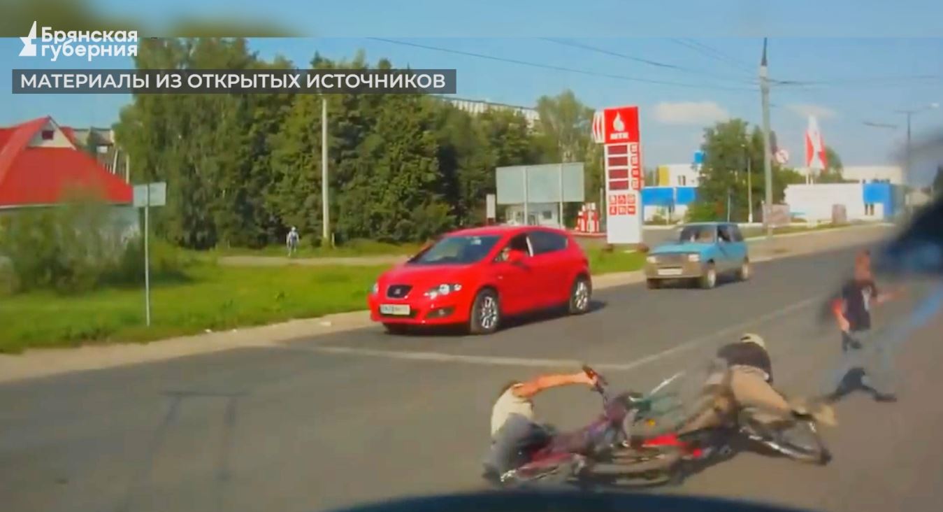 В Брянской области зарегистрированы первые случаи ДТП с велосипедистами-школьниками