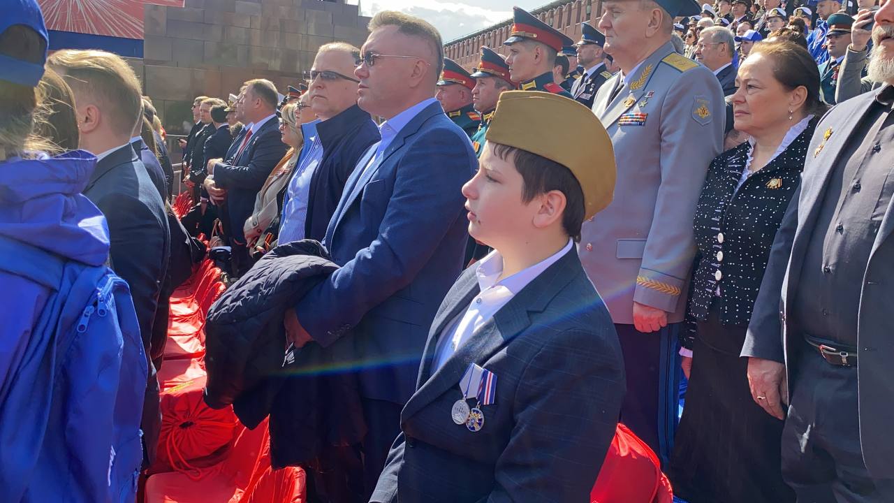Юный брянский герой Фёдор Симоненко поучаствовал в параде на Красной Площади
