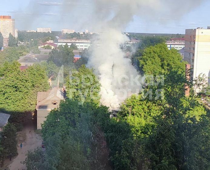 В Фокинском районе Брянска произошёл пожар