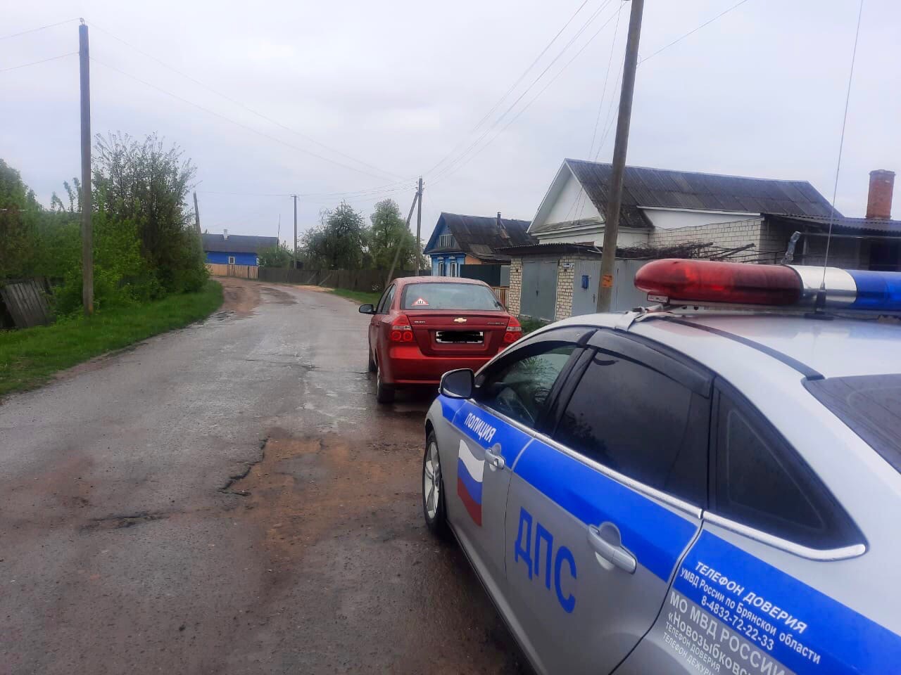 В брянском селе Старые Бобовичи отстранили от управления пьяного 66-летнего водителя