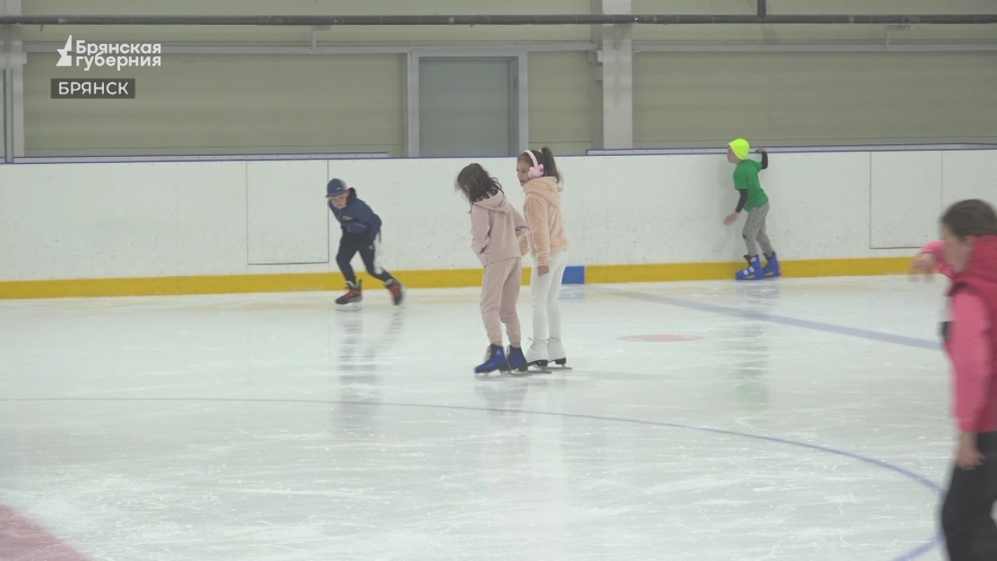 Бесплатное катание на коньках организовали для 1400 детей из школьных лагерей Брянска