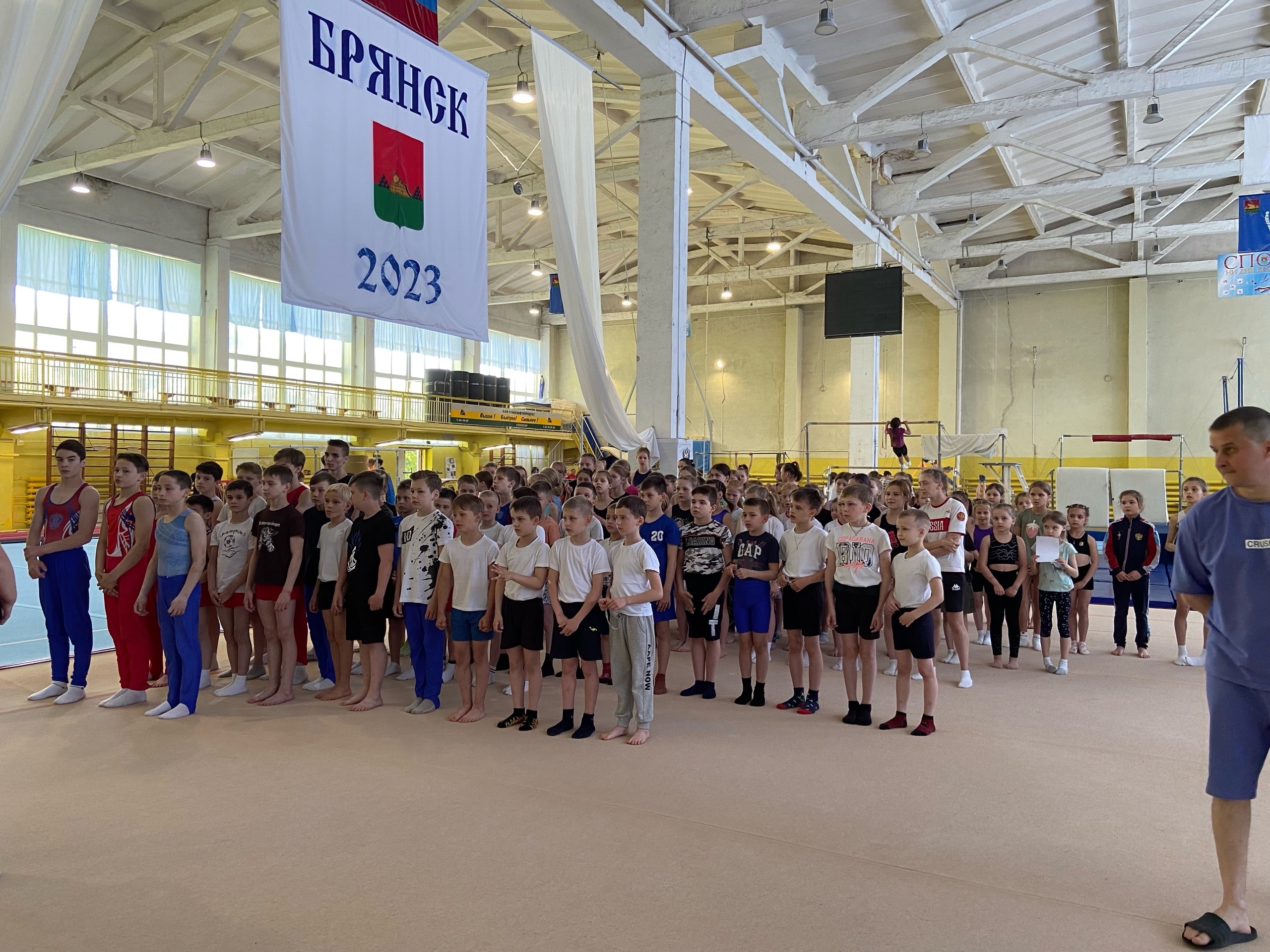 В Брянске коллектив школы по спортивной гимнастике сдал нормы ГТО