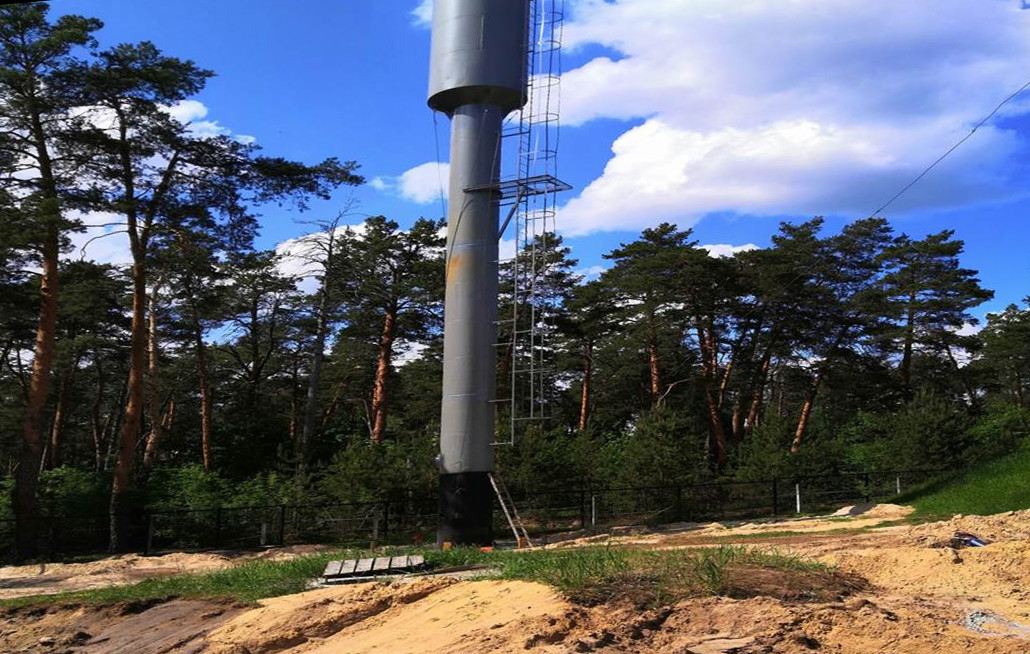 В брянском поселке Вышков ввели в эксплуатацию водонапорную башню