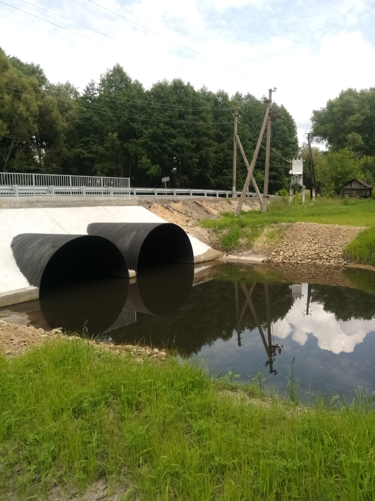 В Новозыбкове по нацпроекту отремонтирован мост через реку Вага