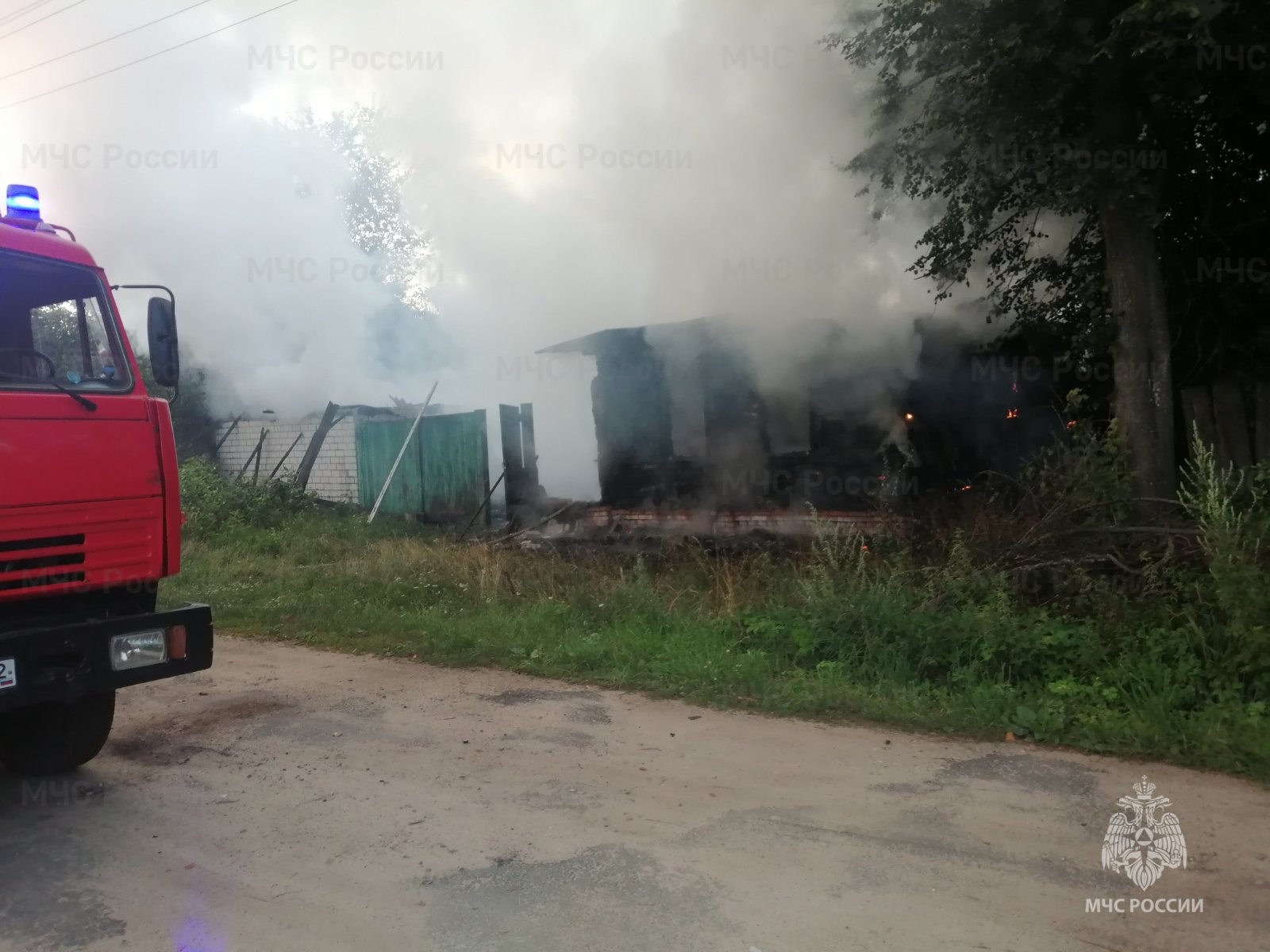 В брянской деревне Старая Рудня в огне погибла 82-летняя хозяйка дома