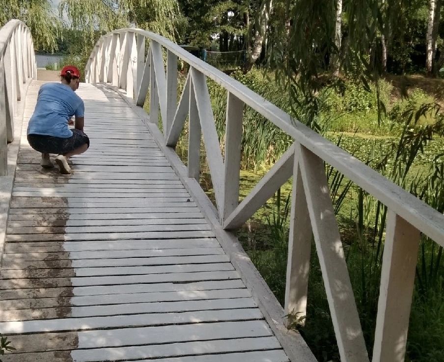 Жителей Белых Берегов позвали на покраску Белого моста