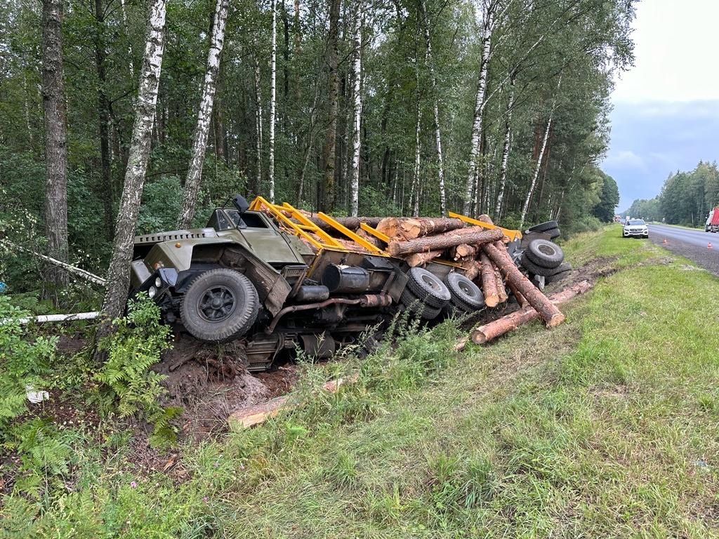 В Брянской области водитель грузовика погиб в ДТП