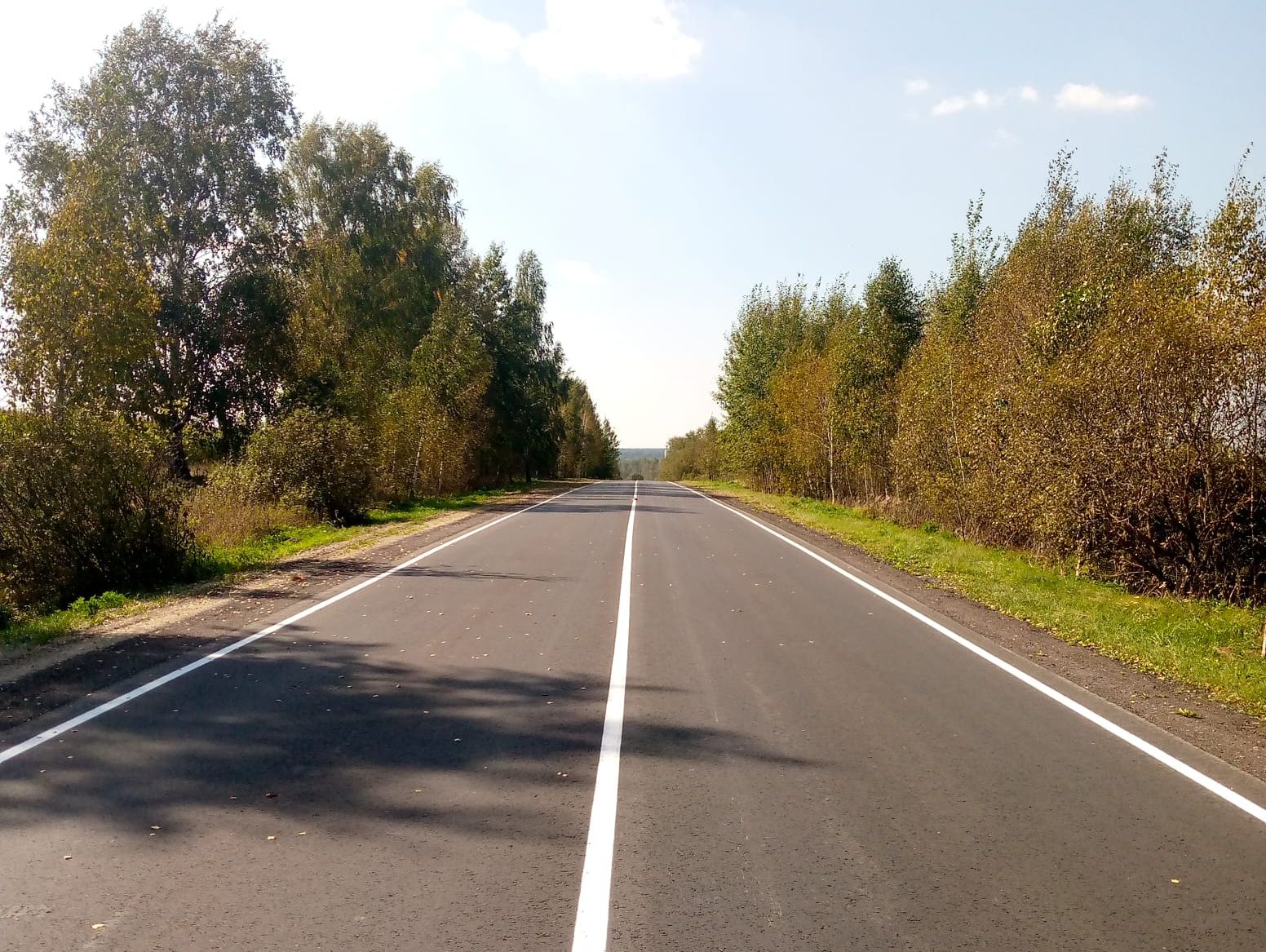 Дорогу Унеча – Робчик отремонтировали с опережением графика на 2,5 месяца