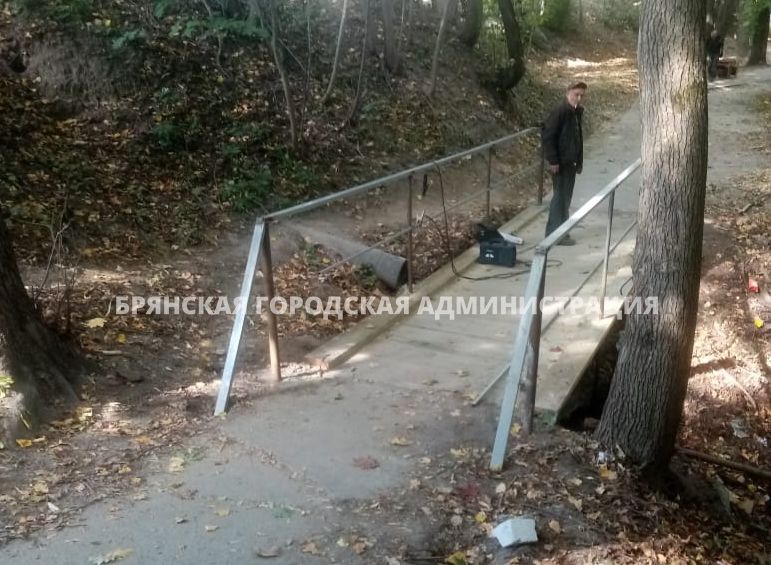 В роще Соловьи по просьбам брянцев начался ремонт мостов