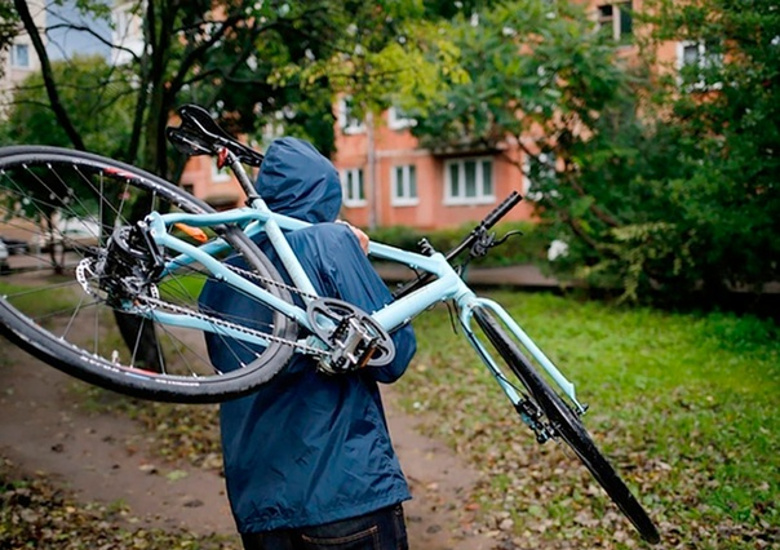 В Брянске наглый вор украл из подъезда велосипед на глазах хозяина