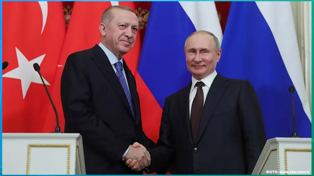 Турецкий президент Эрдоган проводит переговоры с Путиным по поводу Украины