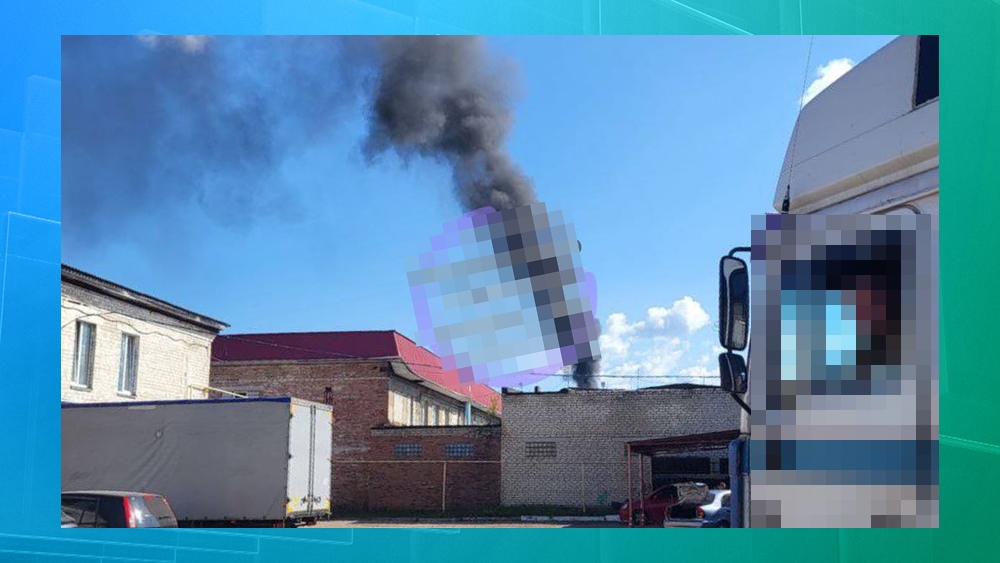 В Клинцах потушили пожар на одном из предприятий