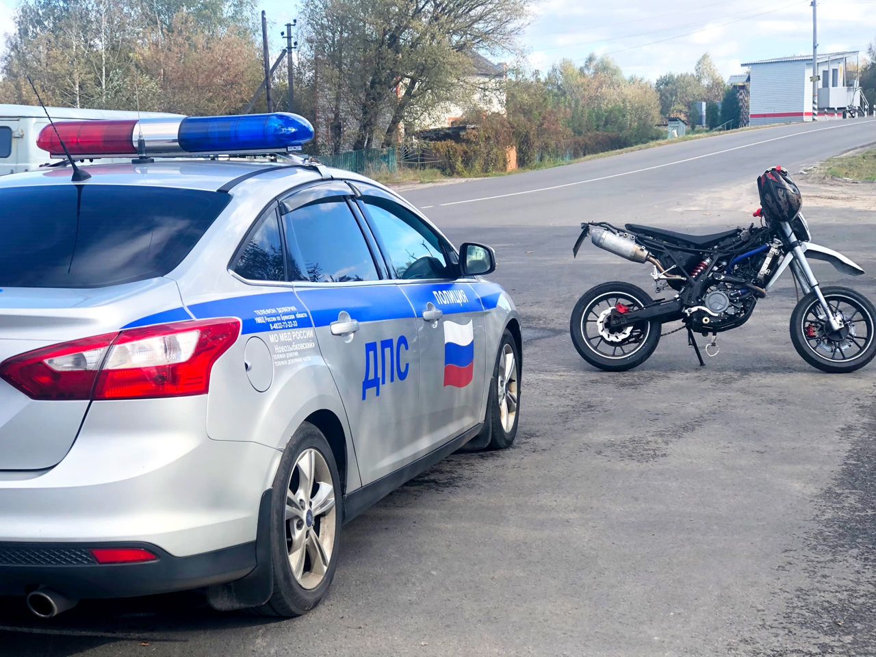 В Новозыбкове 17-летний мотоциклист нарвался на штраф