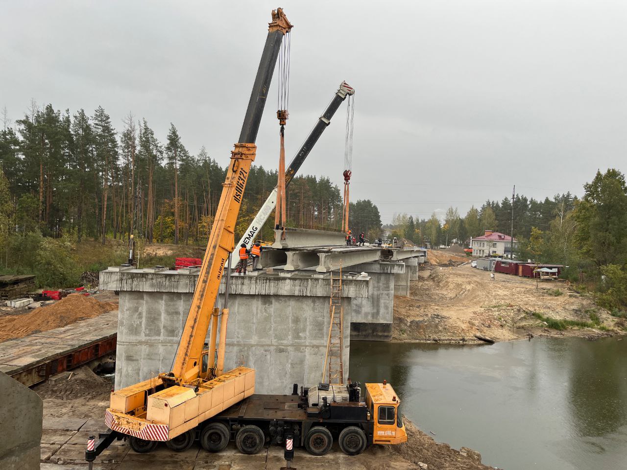 Новый мост в Сураже Брянской области планируют сдать до конца года