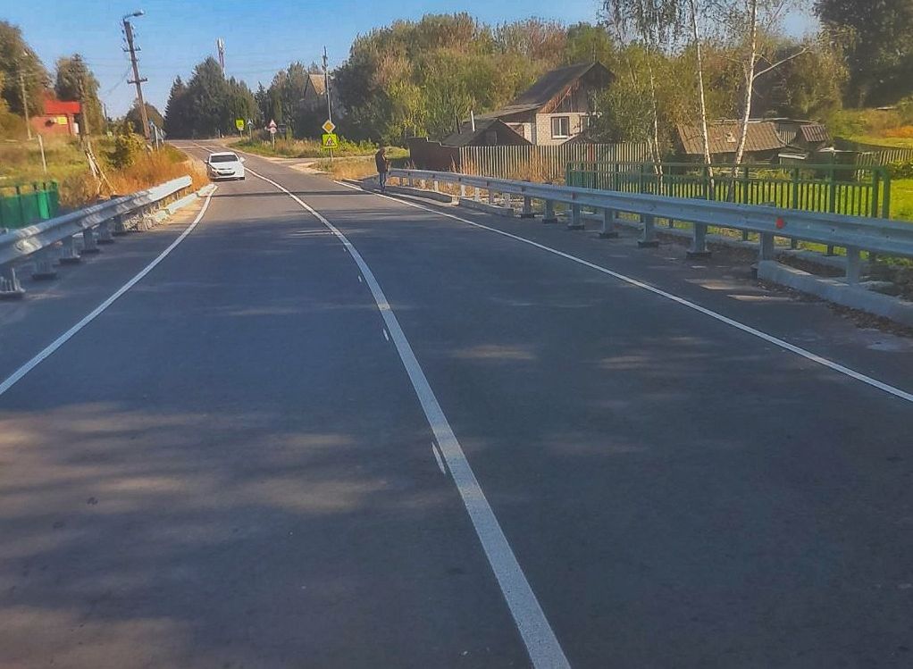 В Стародубском районе отремонтировали мост через реку Вабля