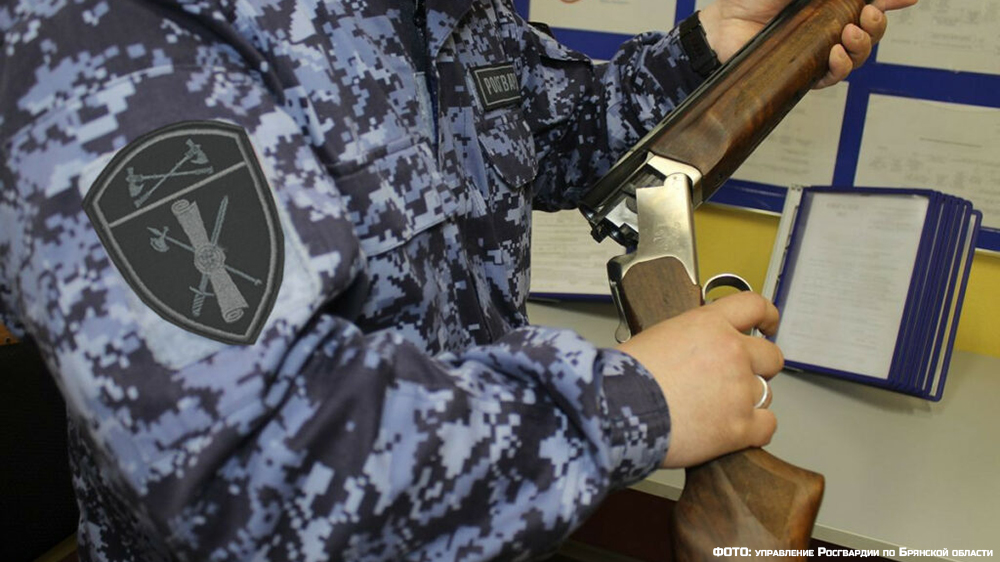 В двух районах Брянской области росгвардейцы изъяли из оборота 4 единицы огнестрельного оружия