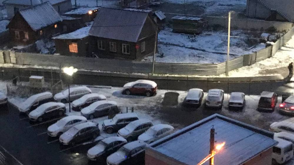 За ночь Брянск укрыло снегом